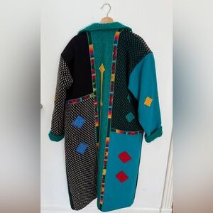 Vintage Coloratura Wool Patchwork Coat